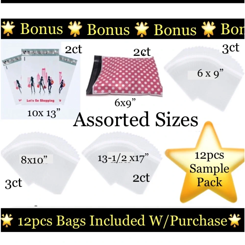 200ct~Thank you Stickers W/Bonus Bags 🌟🆕🌟 (2 Rolls For $20)